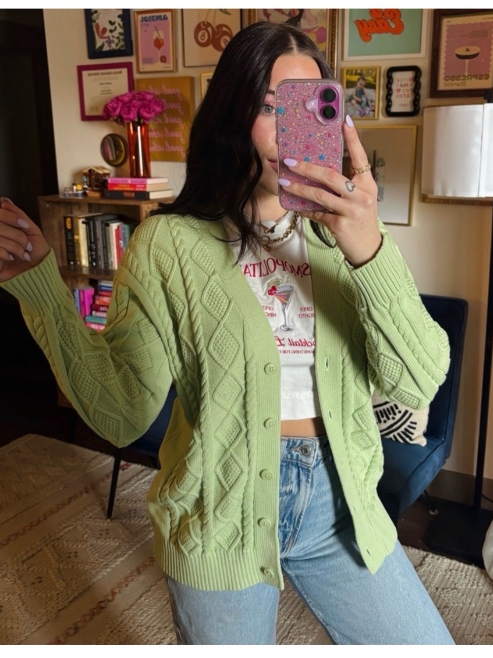 Aritzia Sunday Best Lamora Chunky Cardigan Sweater
